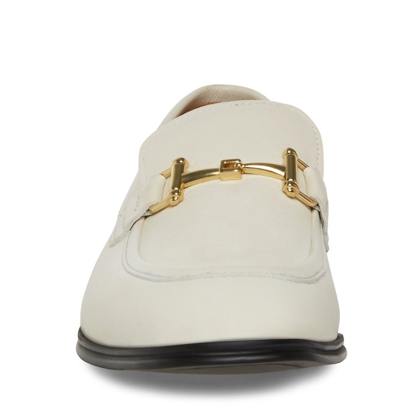 White Steve Madden Archee Leather Men's Loafers | PH 7846SVH